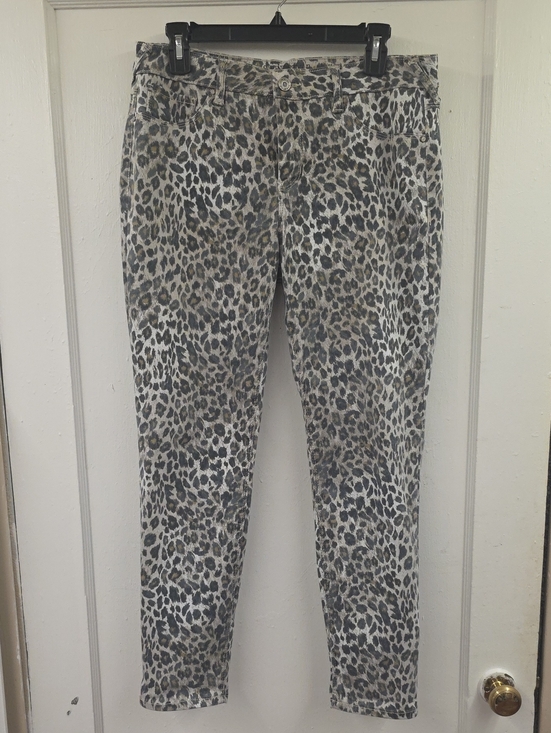 sound style Denim - Sound Style Best Jegging Ankle Leopard Print Stretch Jeans Size 10